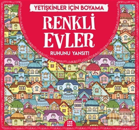 Renkli Evler - Yetişkinler İçin Boyama